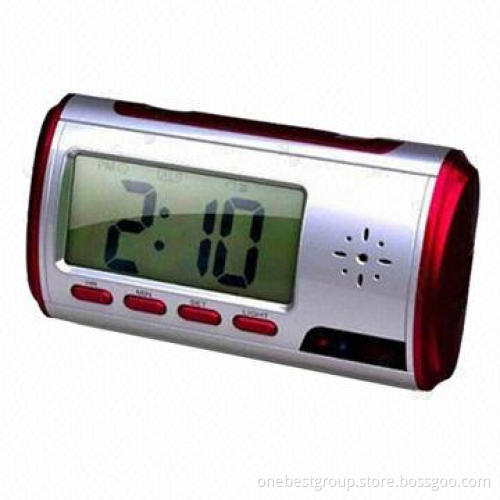 Clock Camera with Hidden Camera Motion Detection and Audio & Video Recording Function